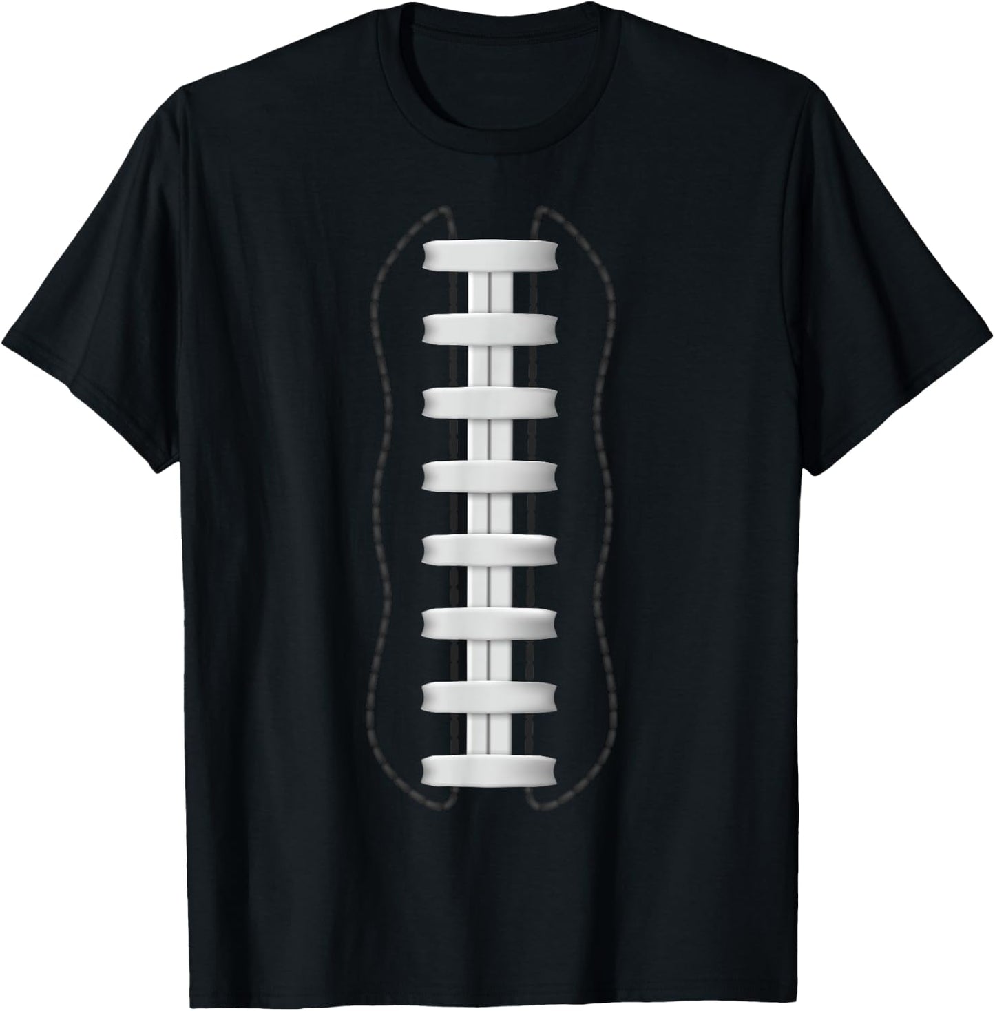 Football Seam Fan Sunday Game Day Gift T-Shirt - T-Shirt | Black