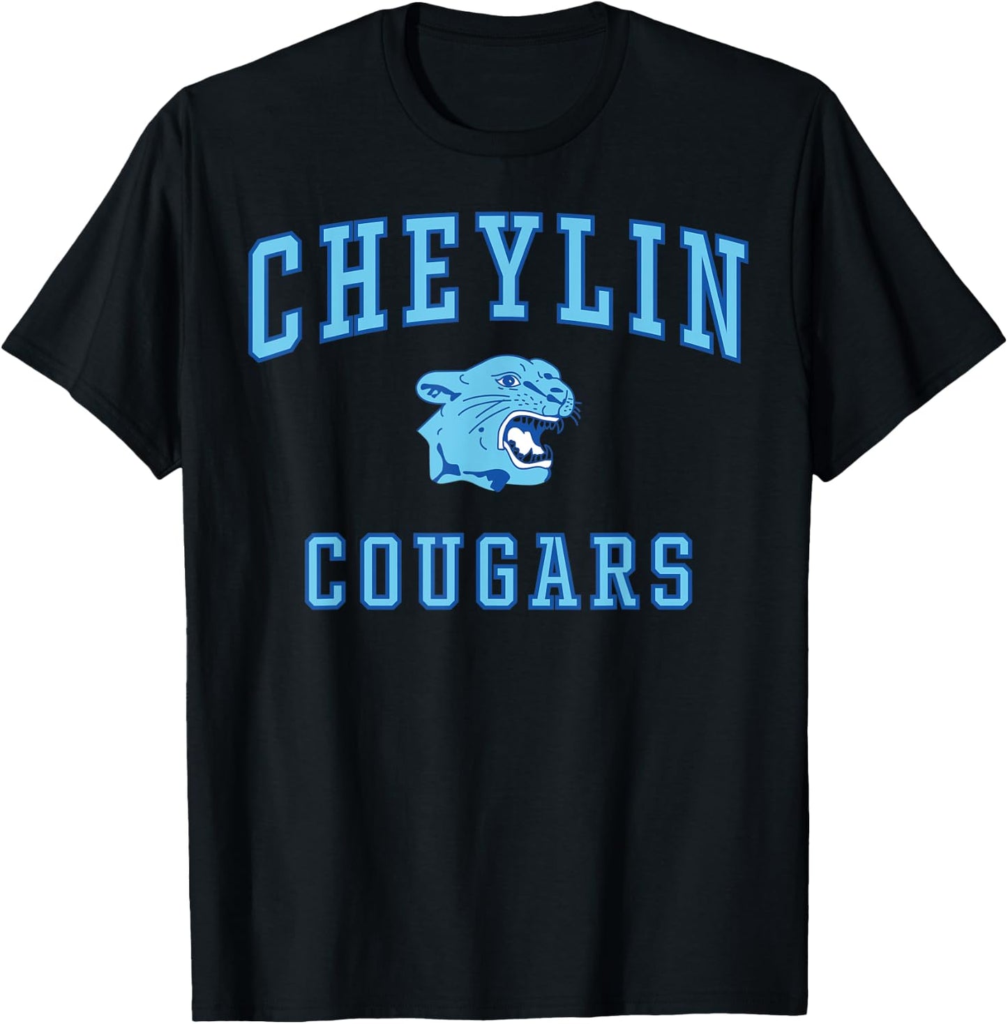 Cheylin High School Cougars C1 T-Shirt - T-Shirt | Black