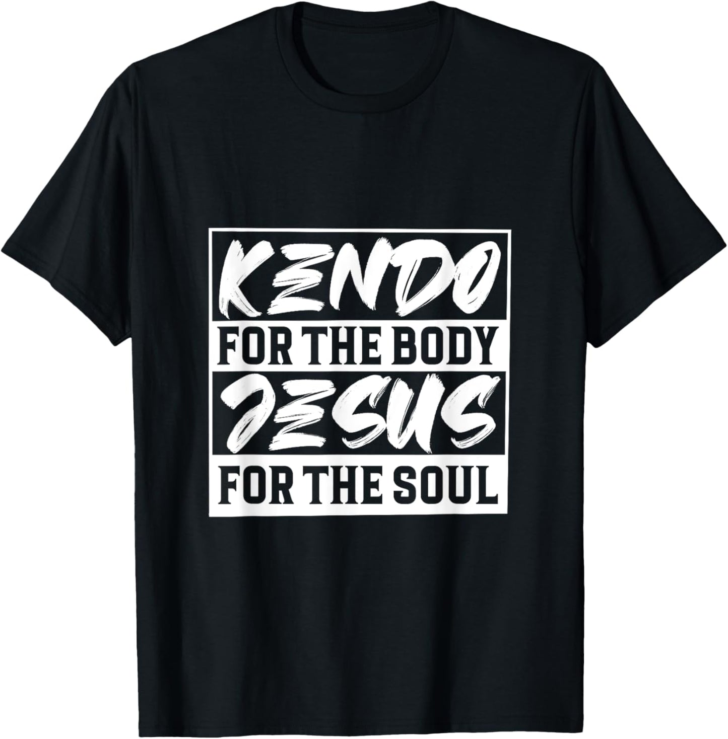 Jesus for the soul and for the body Kendo T-Shirt - T-Shirt | Black