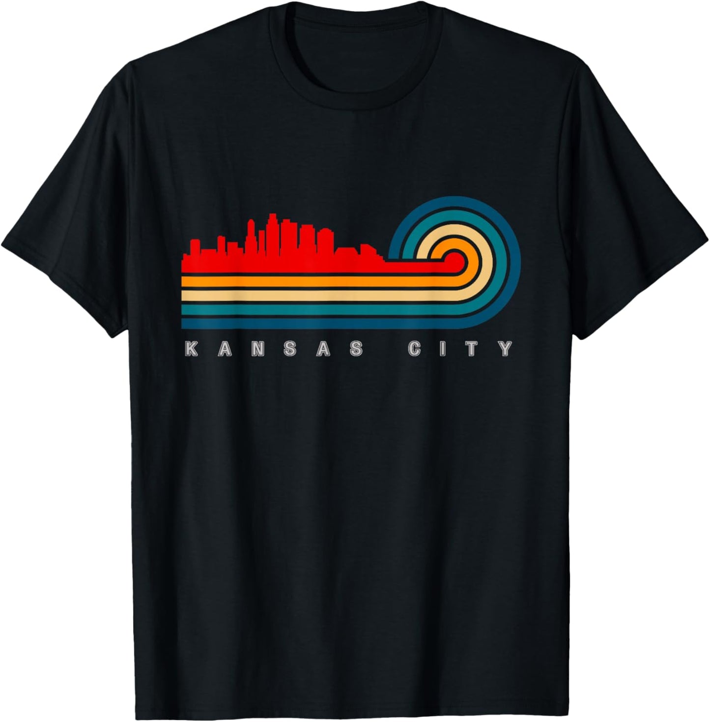 BASBO Retro Kansas City T-Shirt - T-Shirt | Black