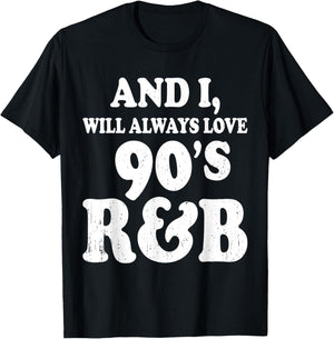 R&B Artist girls Vintage 90 s r and b graphic T-Shirt - T-Shirt | Black