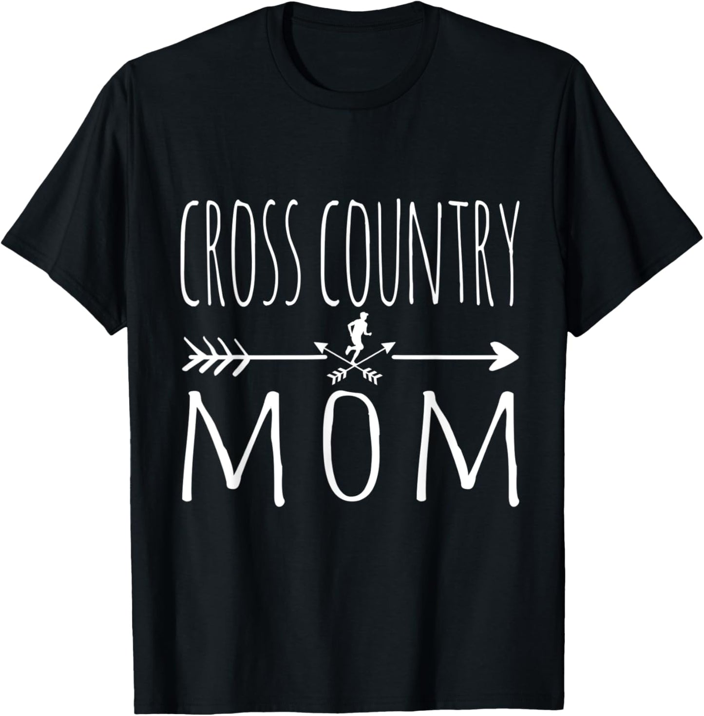 Funny Cross Country Mom Cross Country Running T-Shirt - T-Shirt | Black