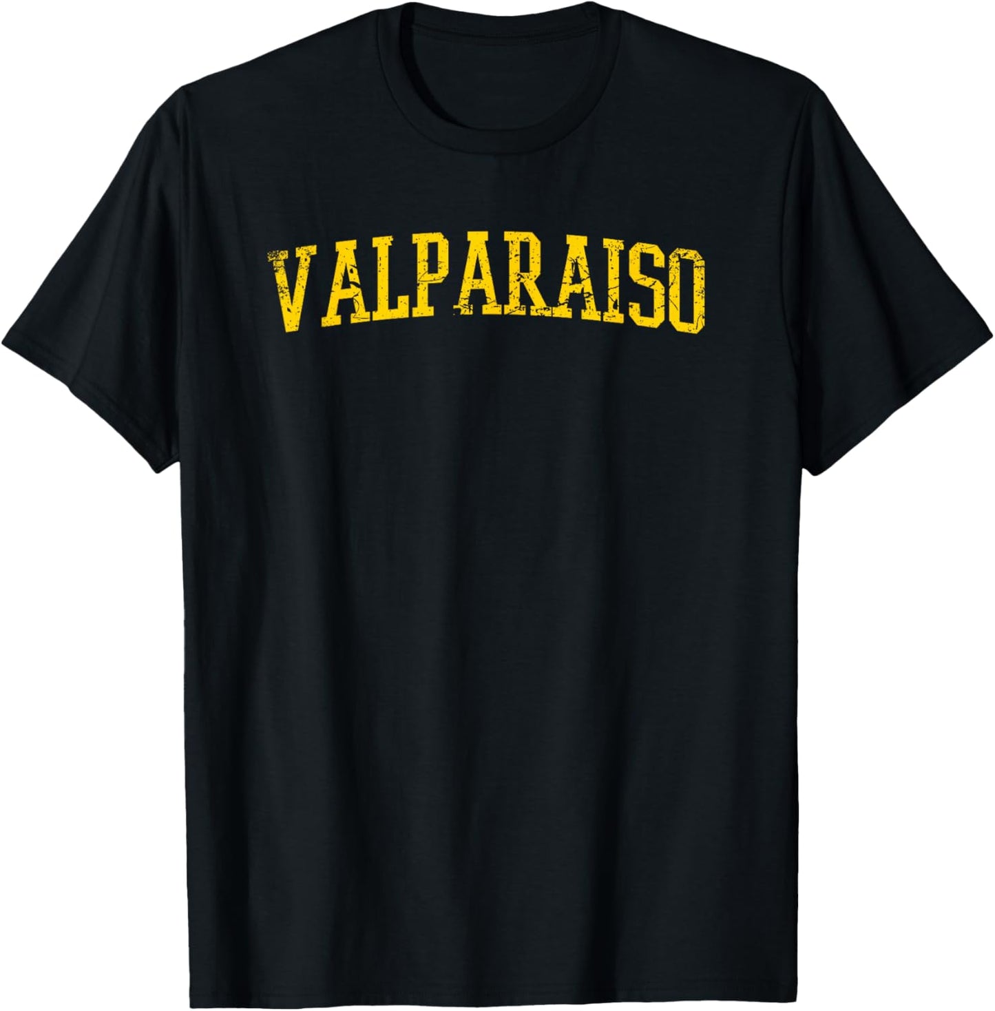Valparaiso Indiana- Throwback Design - Vintage Worn Classic T-Shirt - T-Shirt | Black