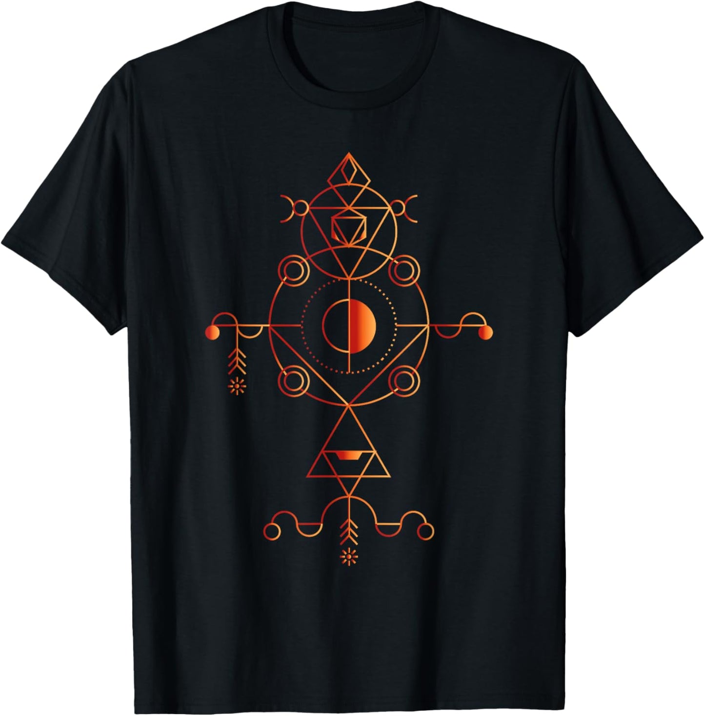 Sacred Geometry Art T-Shirt - T-Shirt | Black