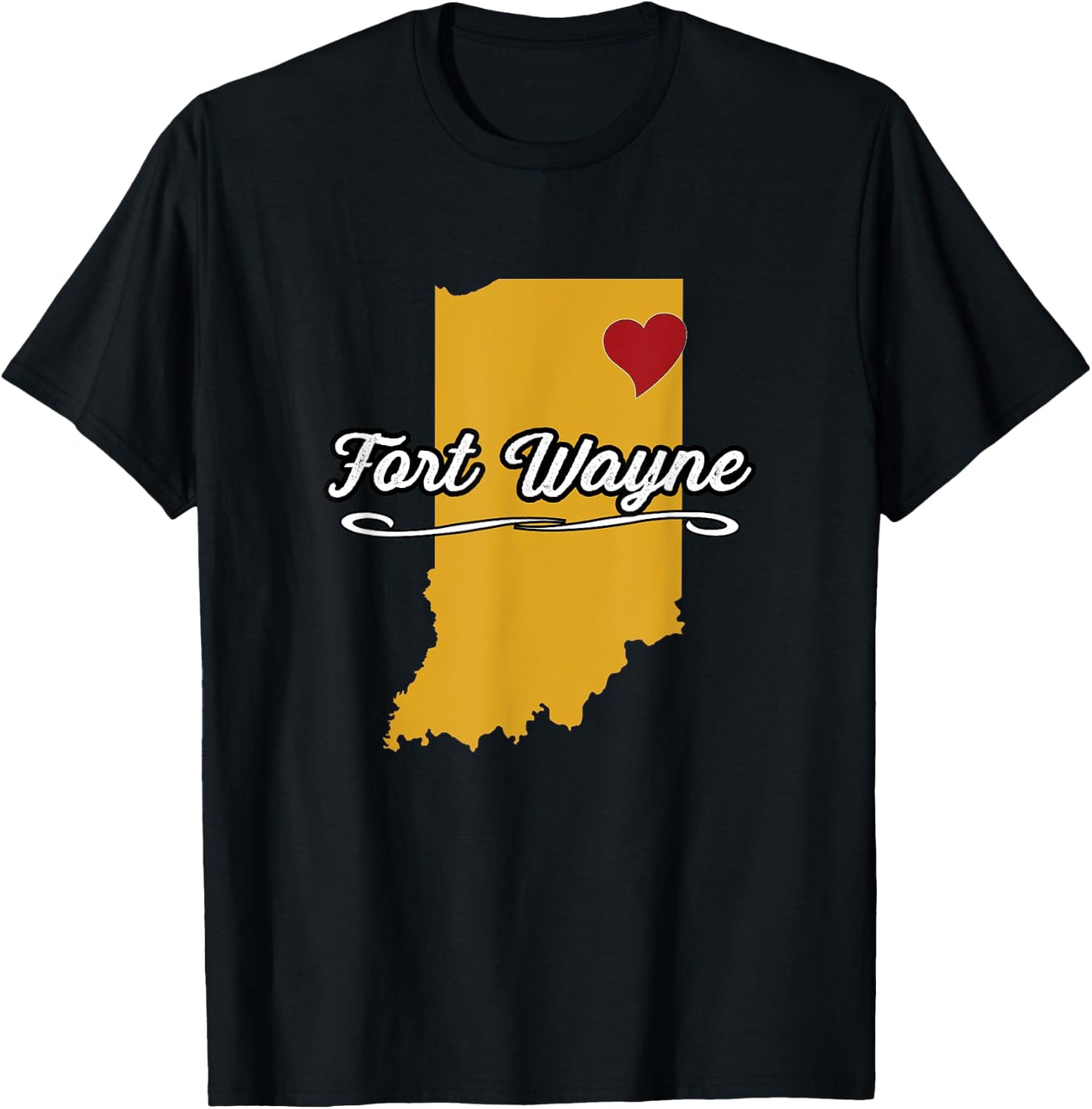 City of Fort Wayne Indiana | Hoosier Novelty Merch Gift T-Shirt - T-Shirt | Black