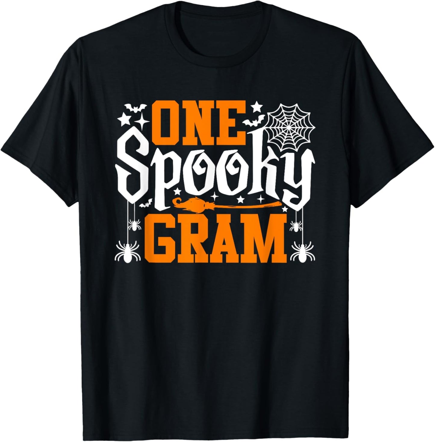 One Spooky Gram Funny Halloween Family Matching T-Shirt - T-Shirt | Black