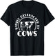 Easily Distracted By Cow T-Shirt - T-Shirt | Black