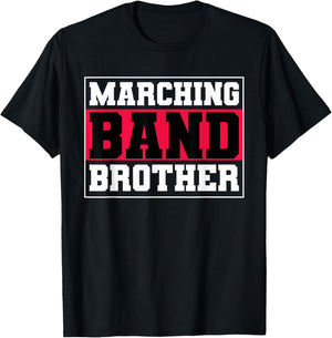 Marching Band Brother Music Musician Musical Parade T-Shirt - T-Shirt | Black