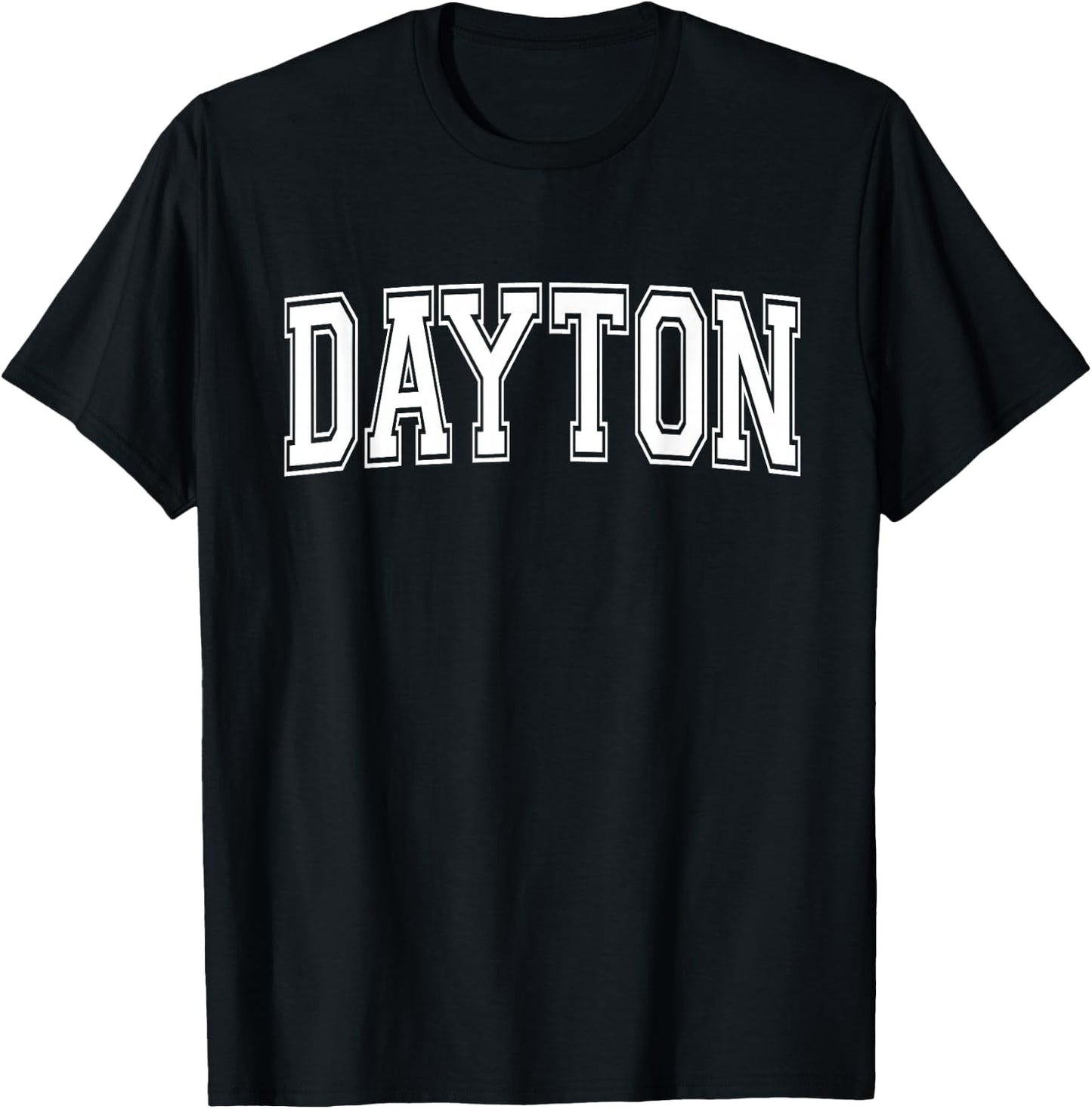 DAYTON OH OHIO USA Vintage Sports Varsity Style T-Shirt - T-Shirt | Black