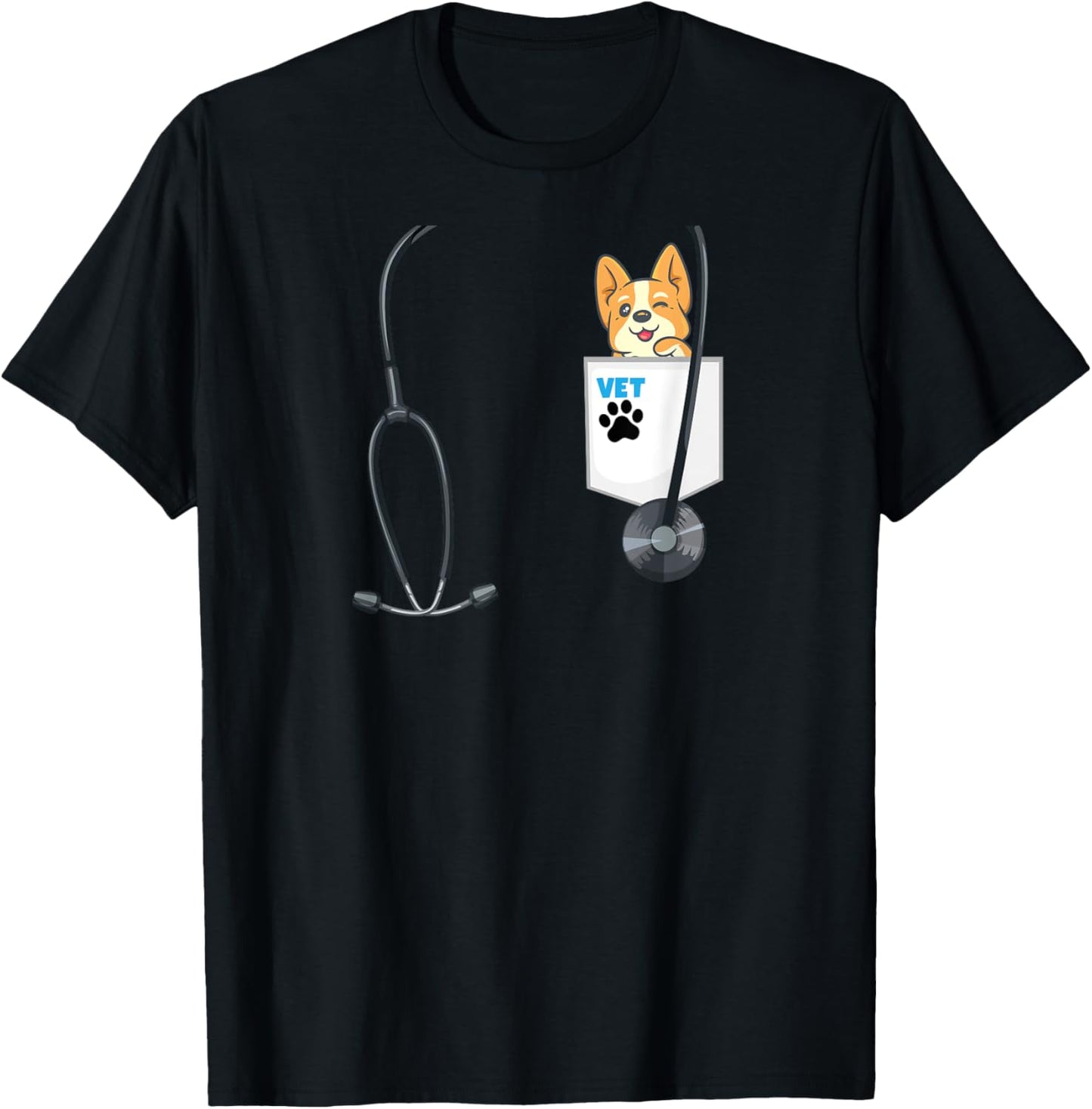 School Career Day Outfit Veterinarian Costume Future Vet T-Shirt - T-Shirt | Black