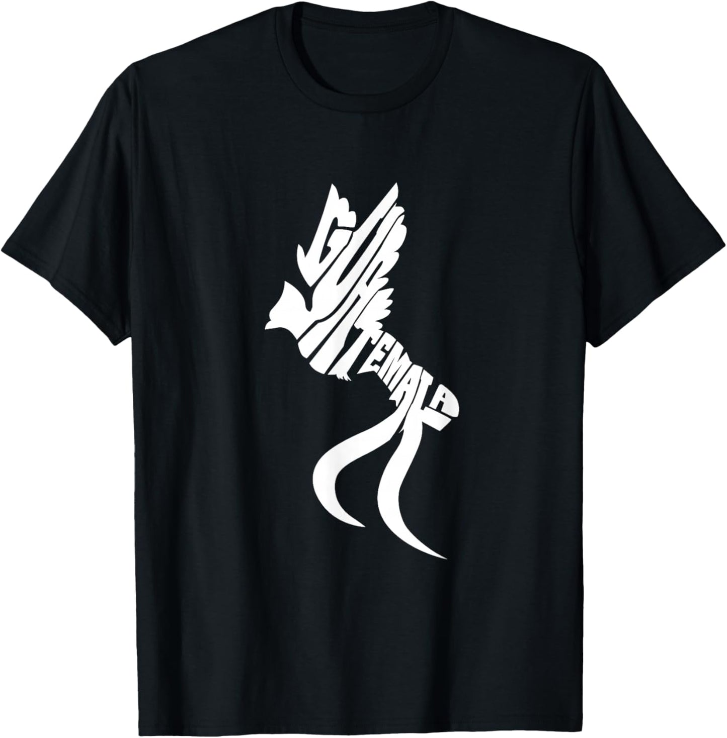 Guatemala Resplendent Quetzal Word Art - Funny Animal T-Shirt - T-Shirt | Black