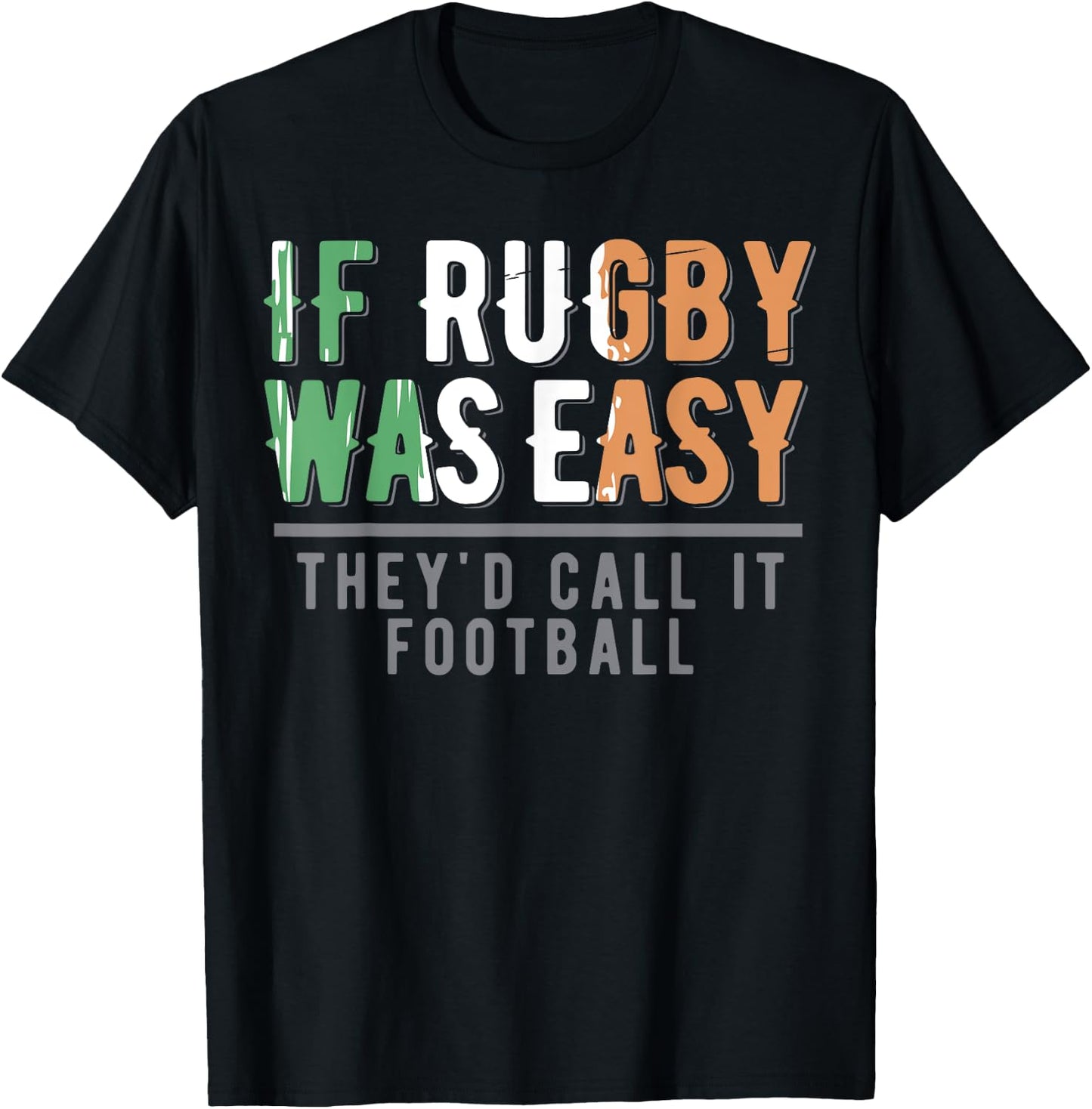 Shirt - Sports | Rugby | Funny Funny Irish Rugby | Irish | Football T-Shirt - T-Shirt | Black