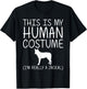 Jackal Easy Halloween Human Costume Coyote Wolf DIY Gift T-Shirt - T-Shirt | Black
