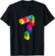 7 Year Old Building Blocks Birthday T Shirt Bricks 7th Gift T-Shirt - T-Shirt | Black
