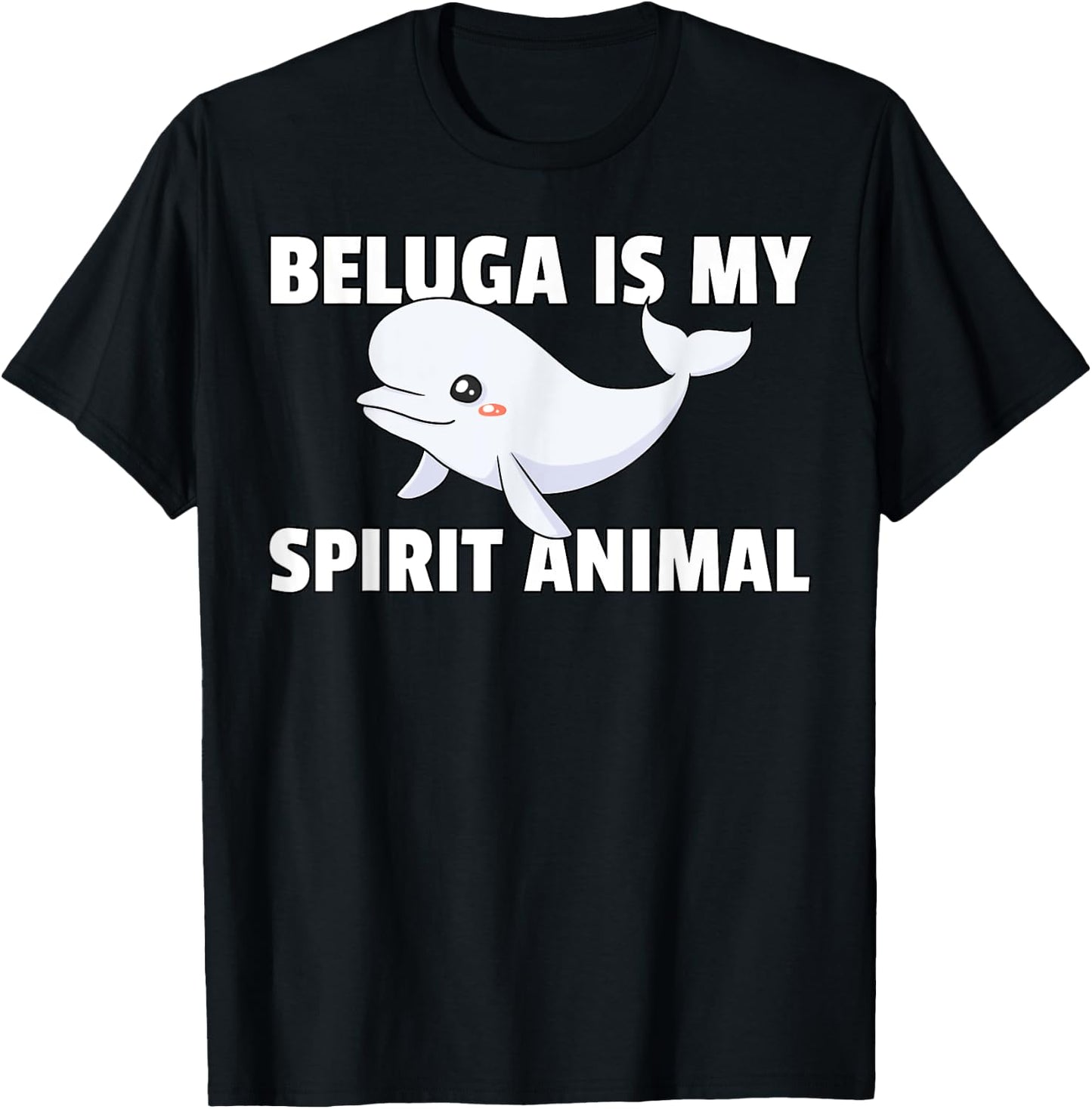 Beluga Whale Gift Baby Beluga Costume T-Shirt - T-Shirt | Black