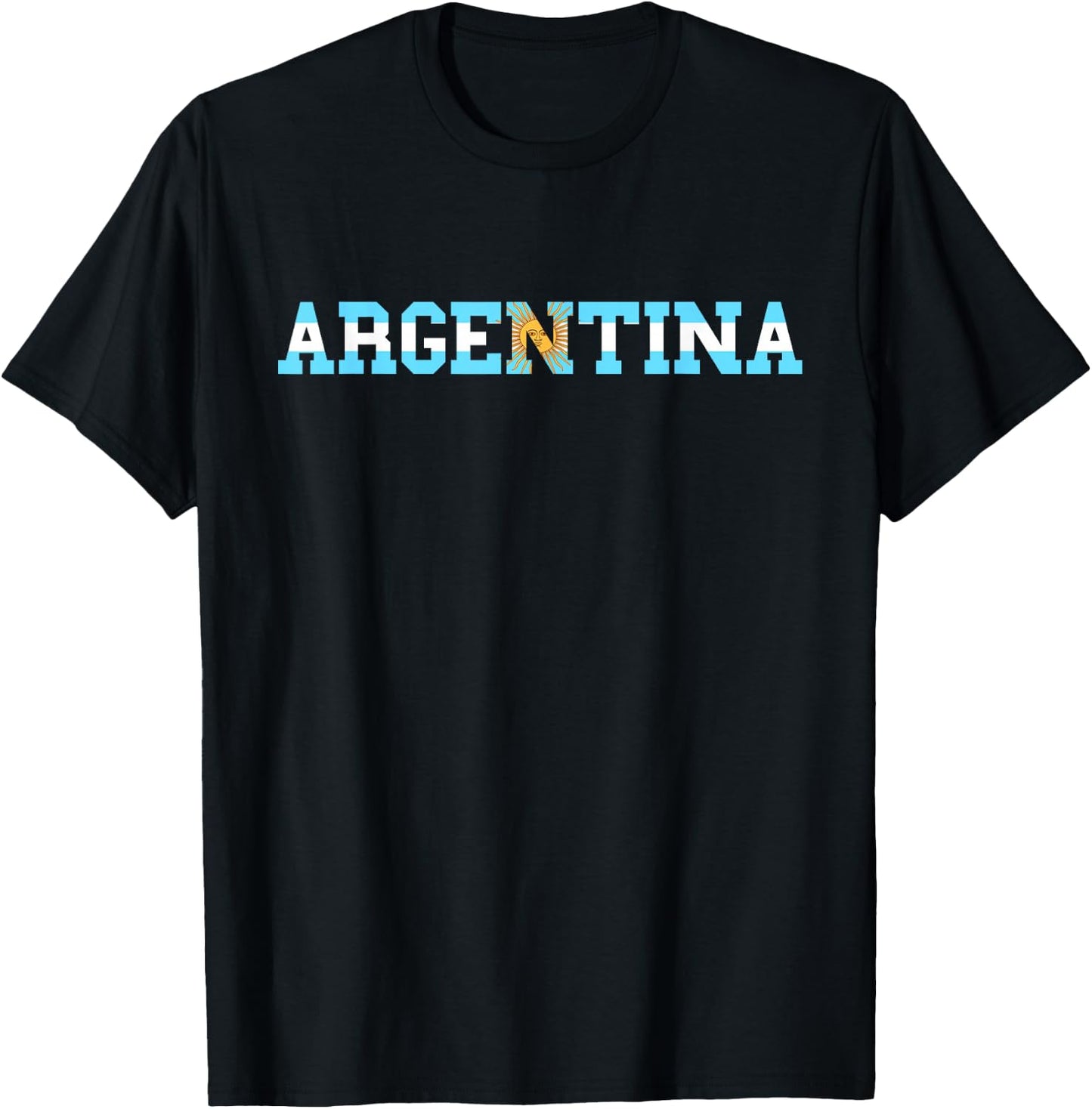 Argentina Sun Of May Argentinian Flag Argentinian Pride T-Shirt - T-Shirt | Black