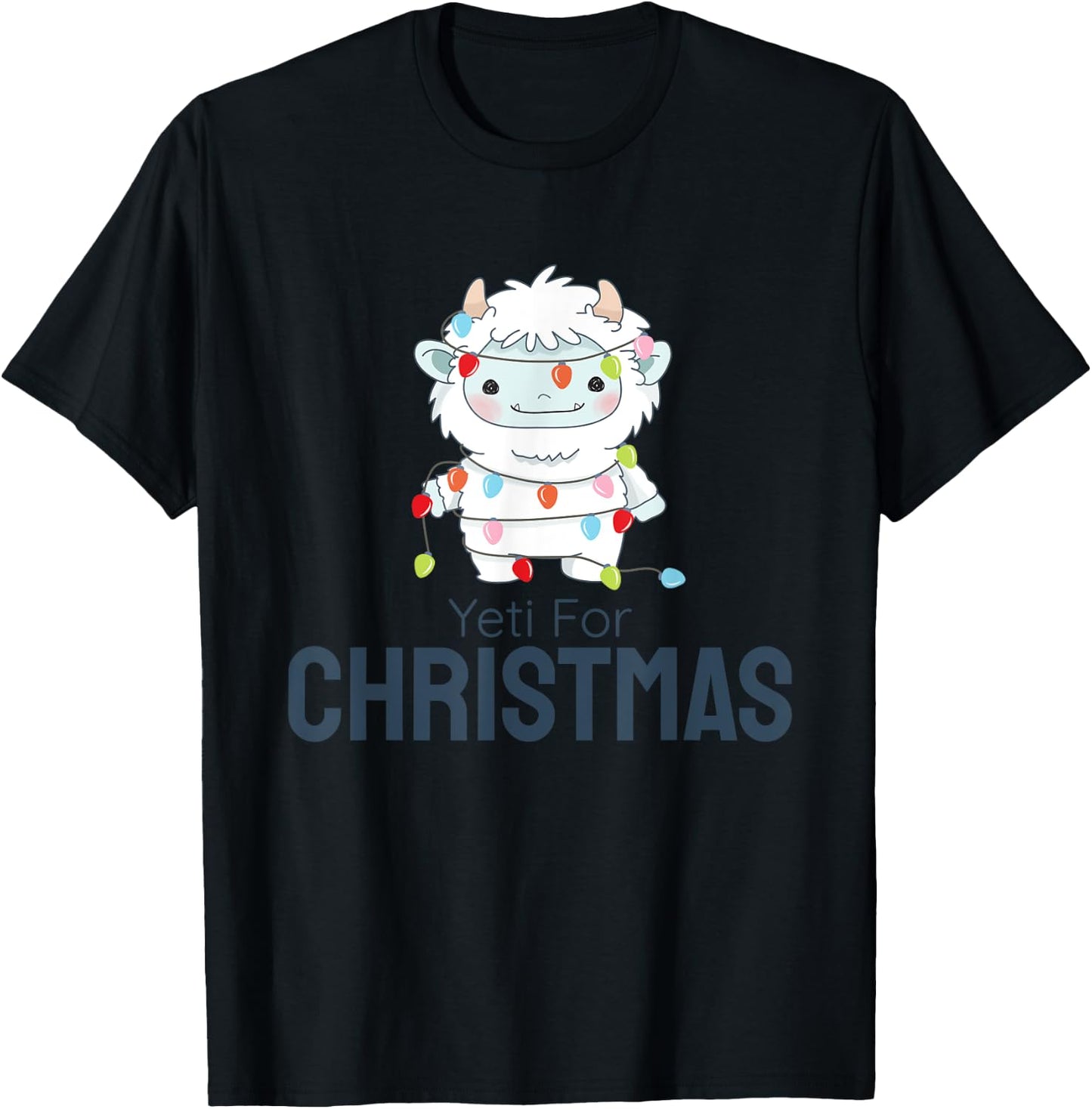 Yeti for Bed Christmas Abominable Snowman Pajama T-Shirt - T-Shirt | Black