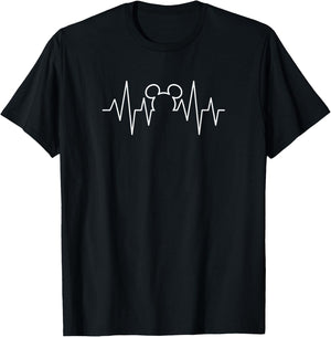 Disney Nurse's Day Mickey Mouse Heartline T-Shirt - T-Shirt | Black