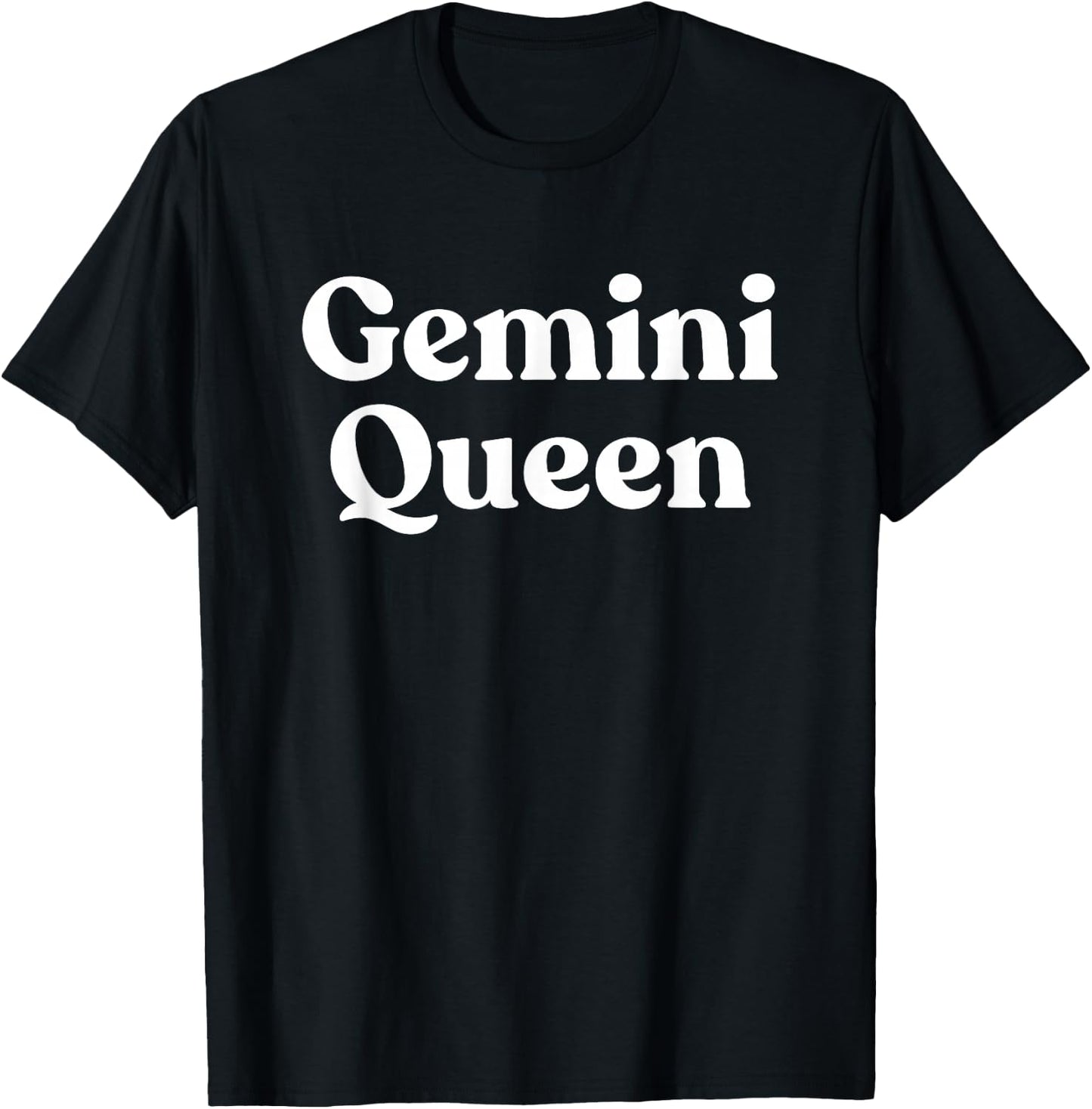 Gemini Queen Horoscope Astrology T-Shirt - T-Shirt | Black