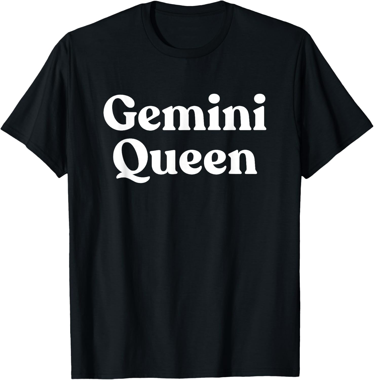 Gemini Queen Horoscope Astrology T-Shirt - T-Shirt | Black