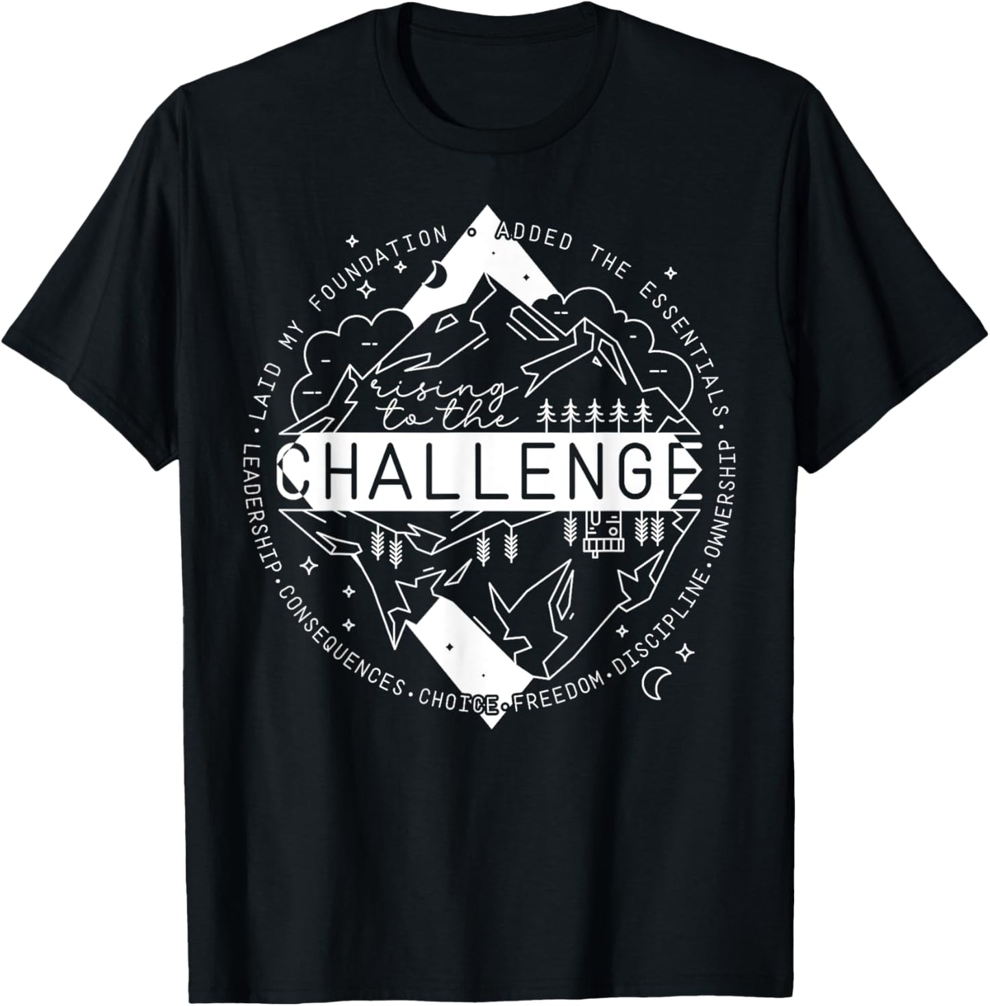 Classical Conversations Rising to the Challenge T-Shirt - T-Shirt | Black