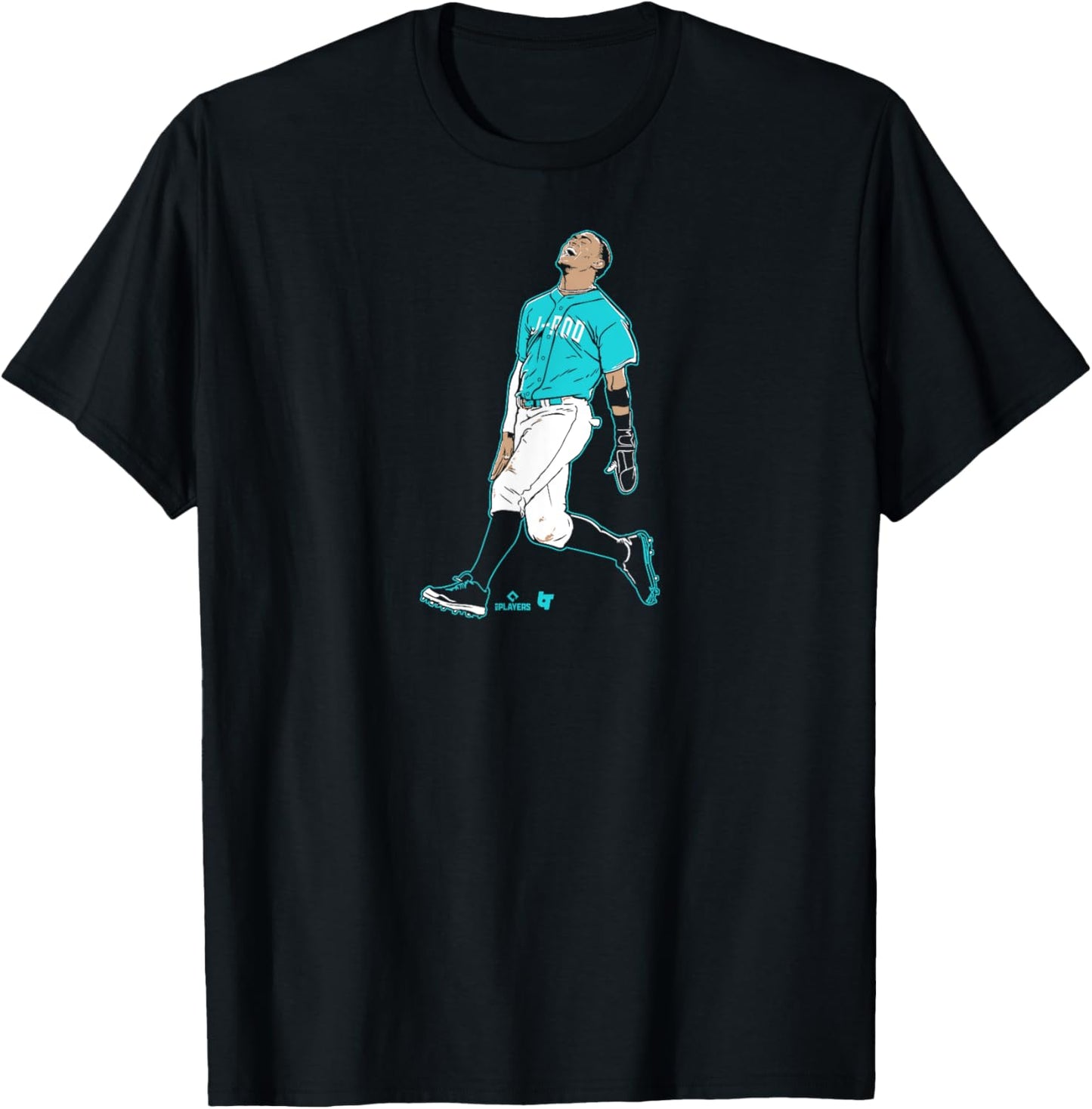 Julio Rodriguez: Superstar Pose - Seattle Baseball T-Shirt - T-Shirt | Black