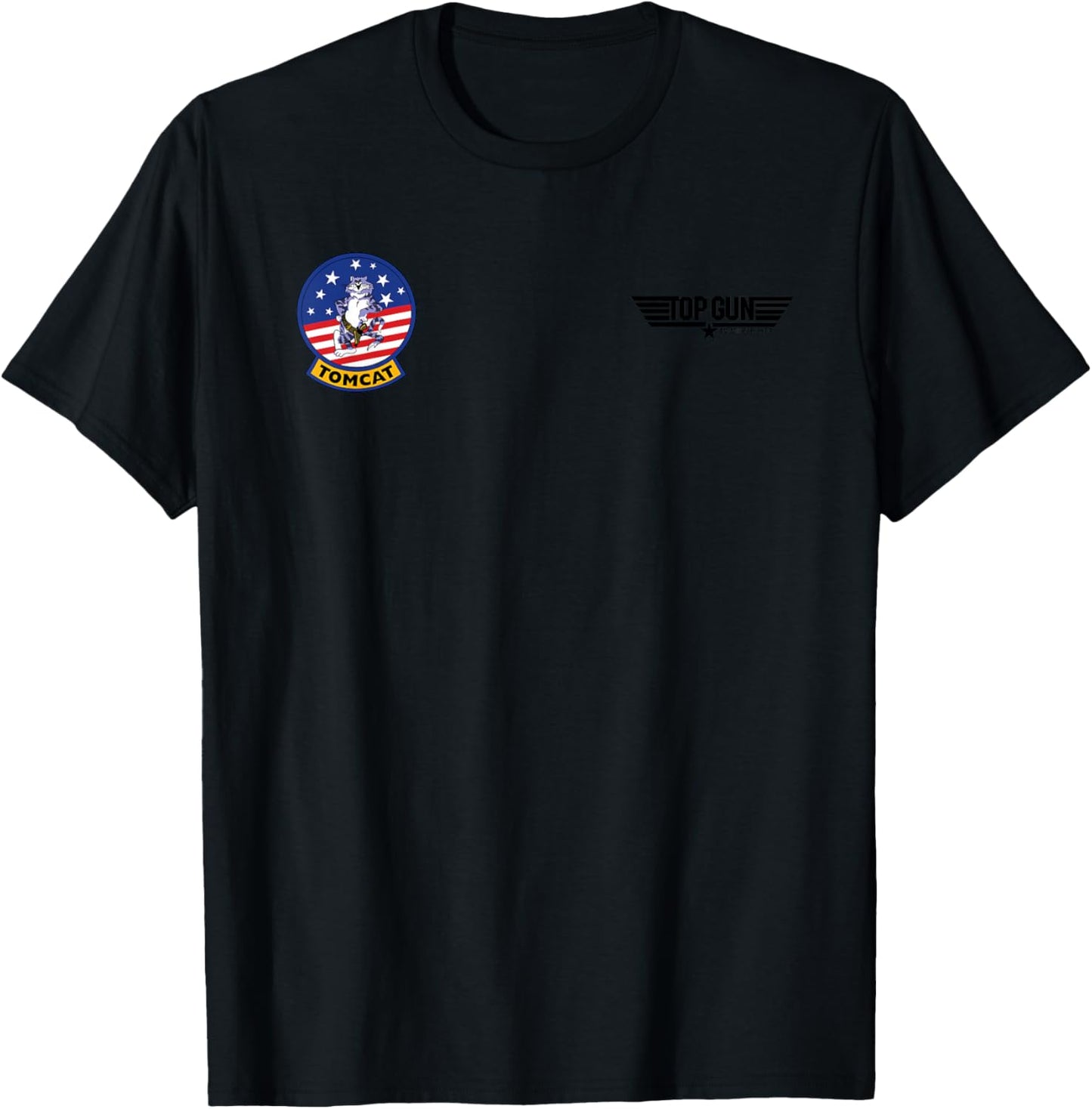 Top Gun COBI F-14 TOMCAT Chest Badge Father's Day T-Shirt - T-Shirt | Black