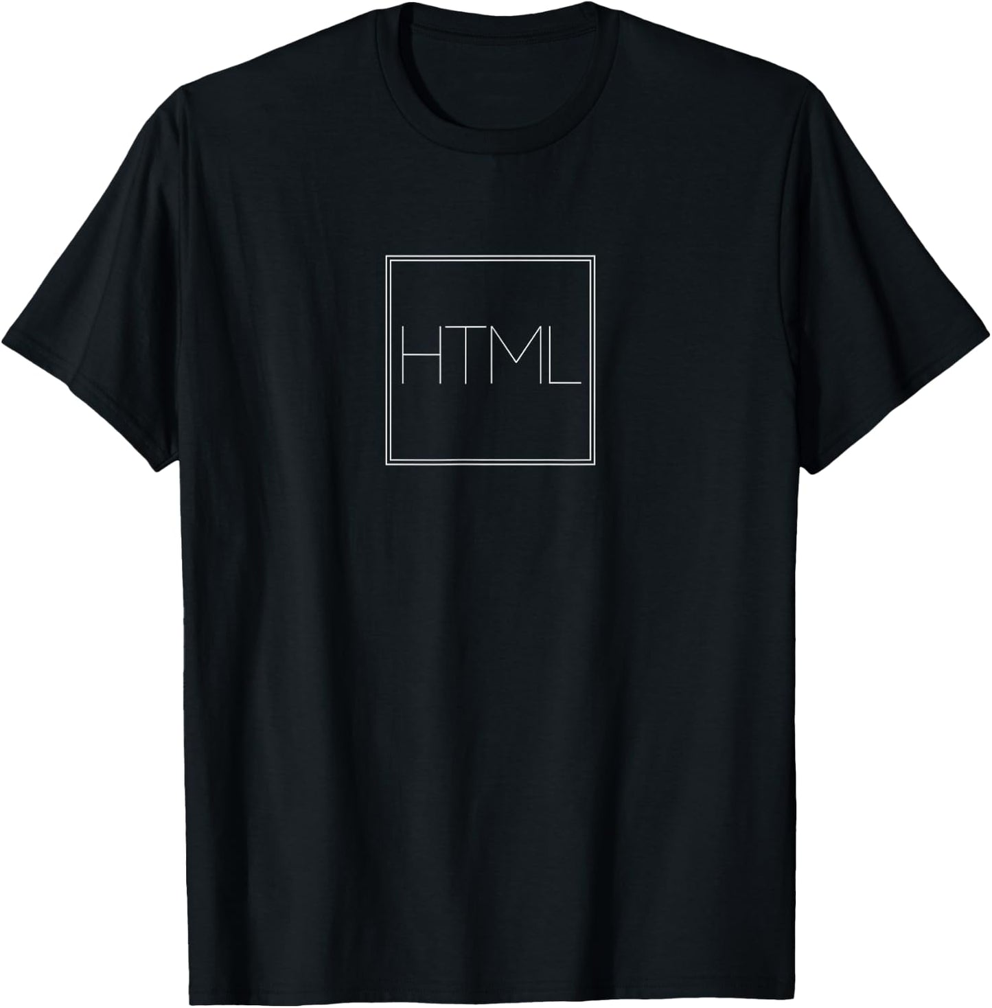 Html - Funny Minimalist Programming Coding Language T-Shirt - T-Shirt | Black