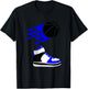 Blue basketball sneaker T-Shirt - T-Shirt | Black