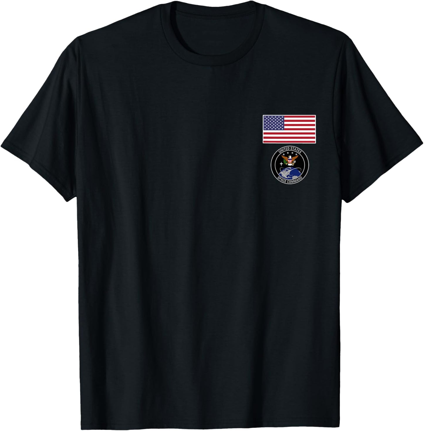 United States Space Command Logo US Army Armed Forces T-Shirt - T-Shirt | Black