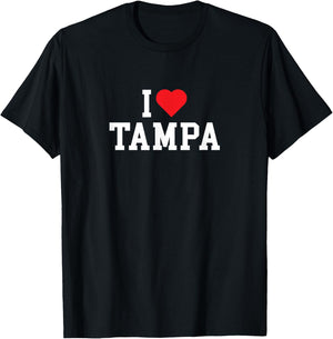 Tampa - Florida - I Love Tampa - Throwback Design - Classic T-Shirt - T-Shirt | Black