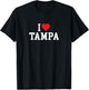 Tampa - Florida - I Love Tampa - Throwback Design - Classic T-Shirt - T-Shirt | Black