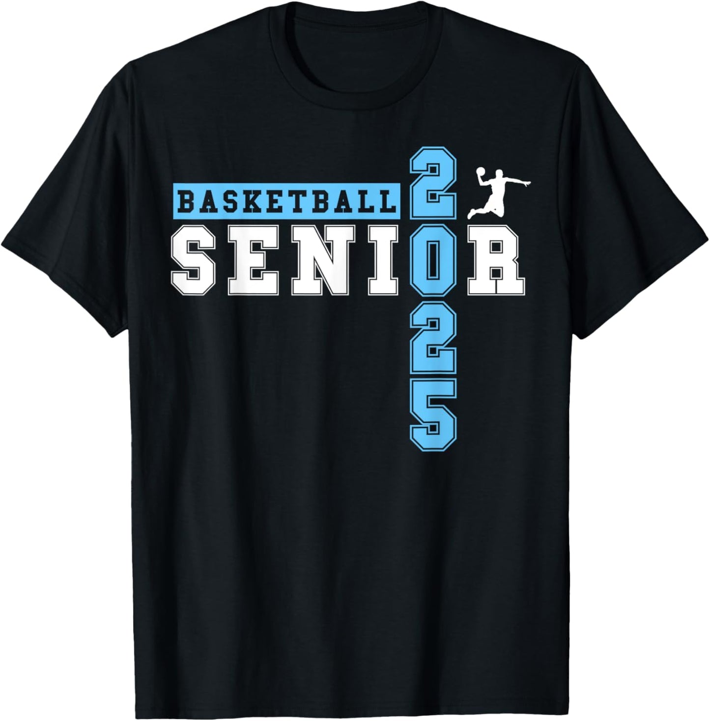 Basketball Senior Night Basketball Senior 2025 Graduation 40 T-Shirt - T-Shirt | Black