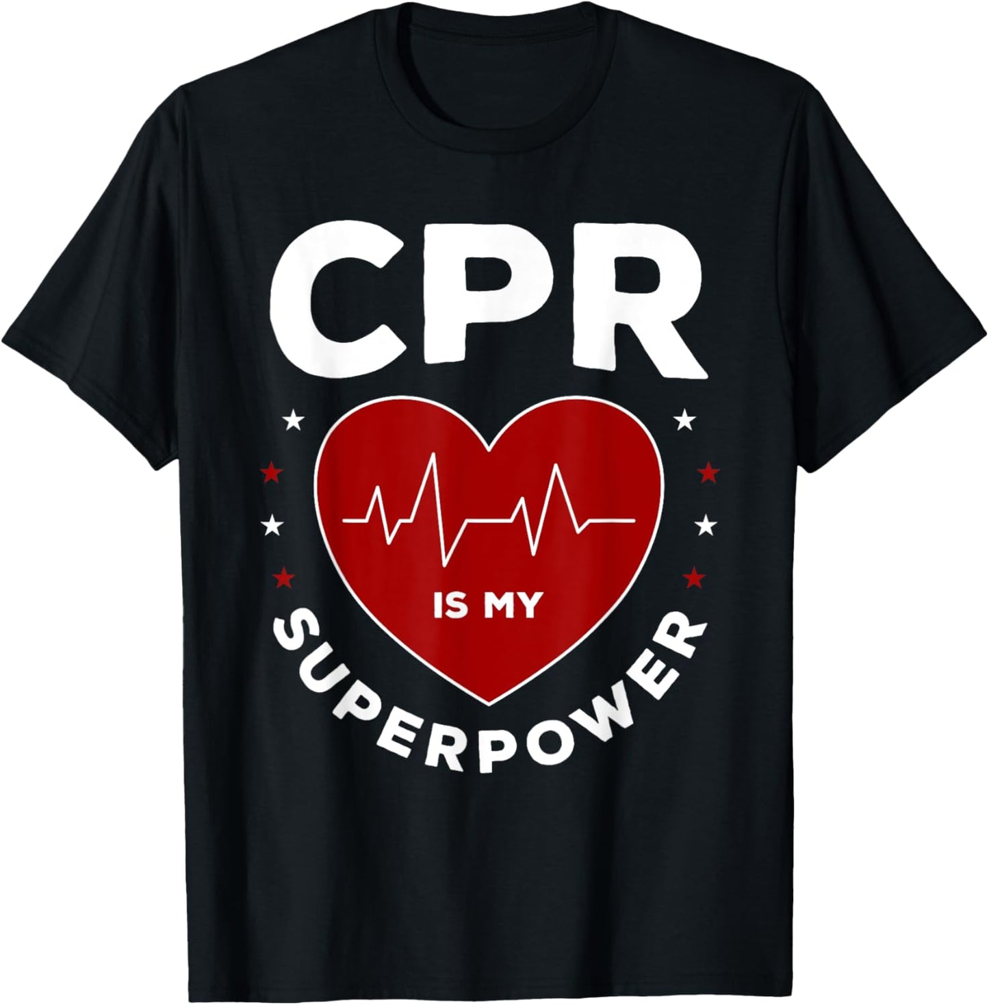 Funny CPR Instructor CPR Is My Superpower T-Shirt - T-Shirt | Black