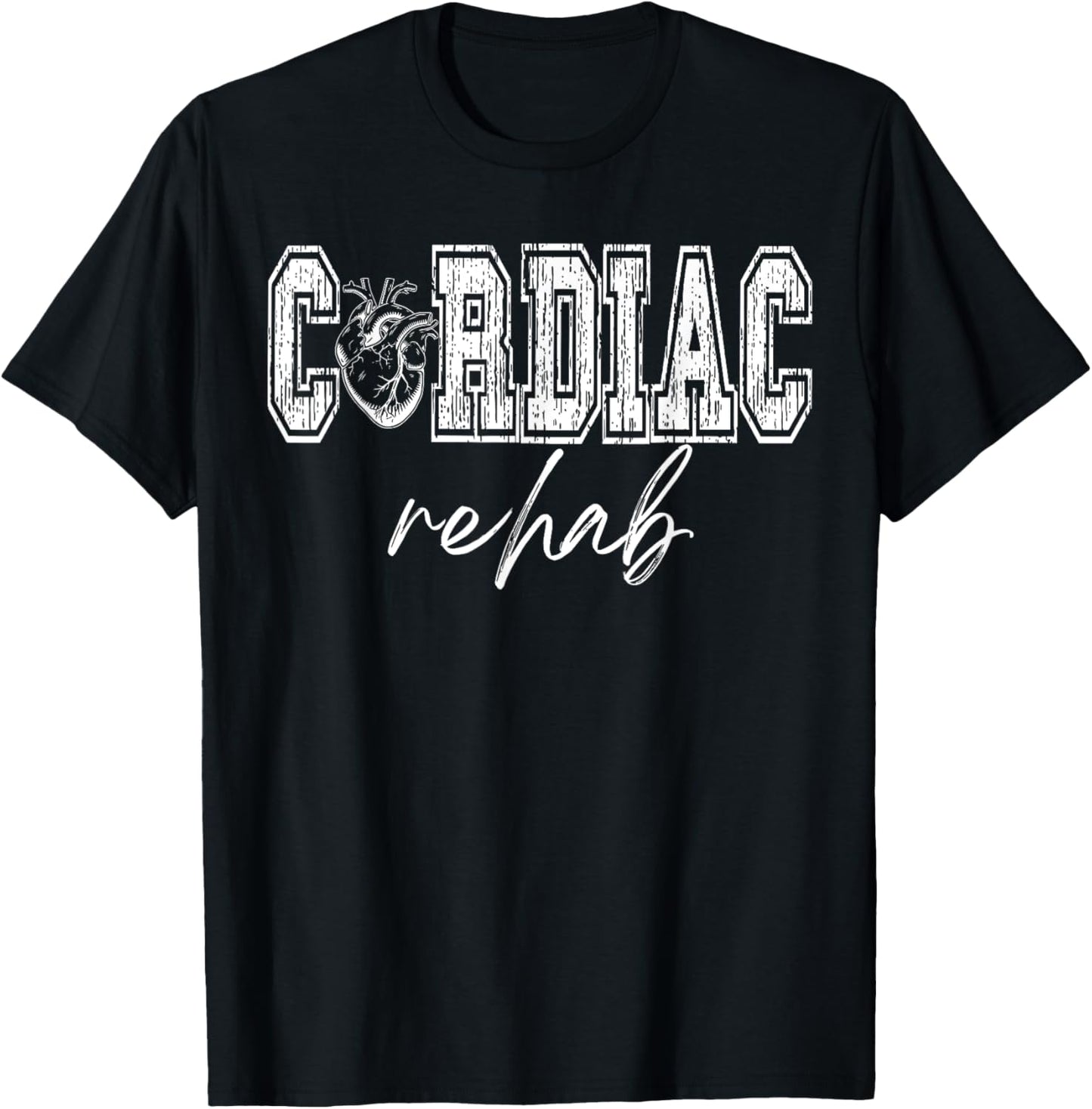 Cardiac Rehab Physical Therapist Cardiac Rehabilitation T-Shirt - T-Shirt | Black