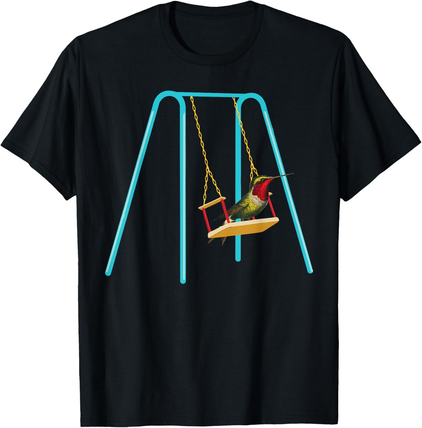 Hummingbird Swing Hummingbird Spirit Animal T-Shirt - T-Shirt | Black