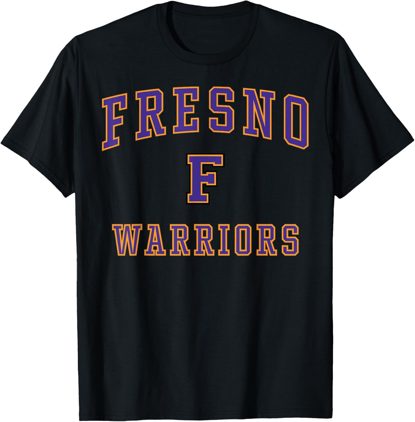 Fresno High School Warriors C1 T-Shirt - T-Shirt | Black