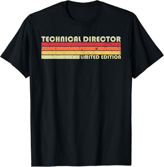 TECHNICAL DIRECTOR Funny Job Title Birthday Worker Idea T-Shirt - T-Shirt | Black