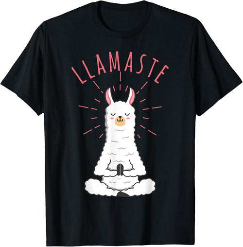 Funny Llama Do Yoga, Llamaste, Namaste Funny Yoga Meditation