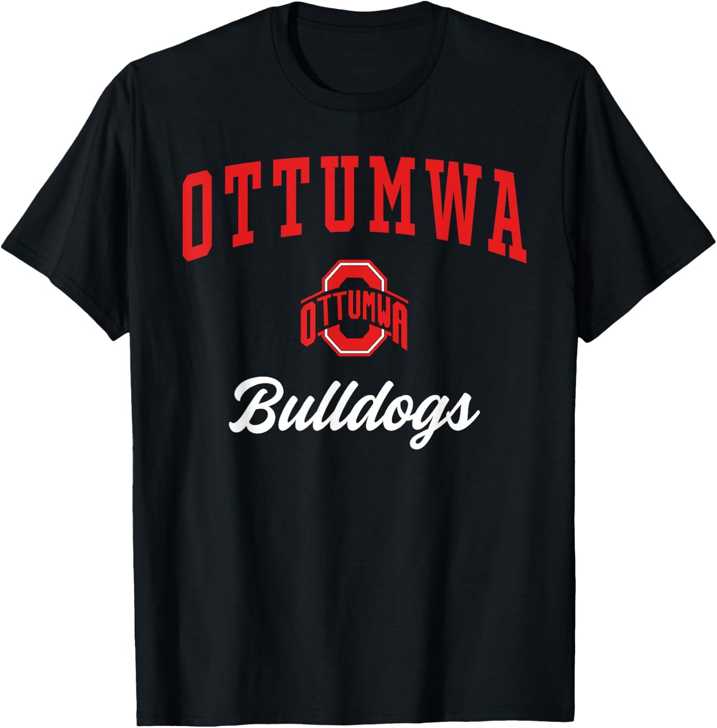 Ottumwa High School Bulldogs T-Shirt - T-Shirt | Black