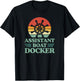 Assistant Boat Docker Steering Ship Wheel Funny Captain T-Shirt - T-Shirt | Black