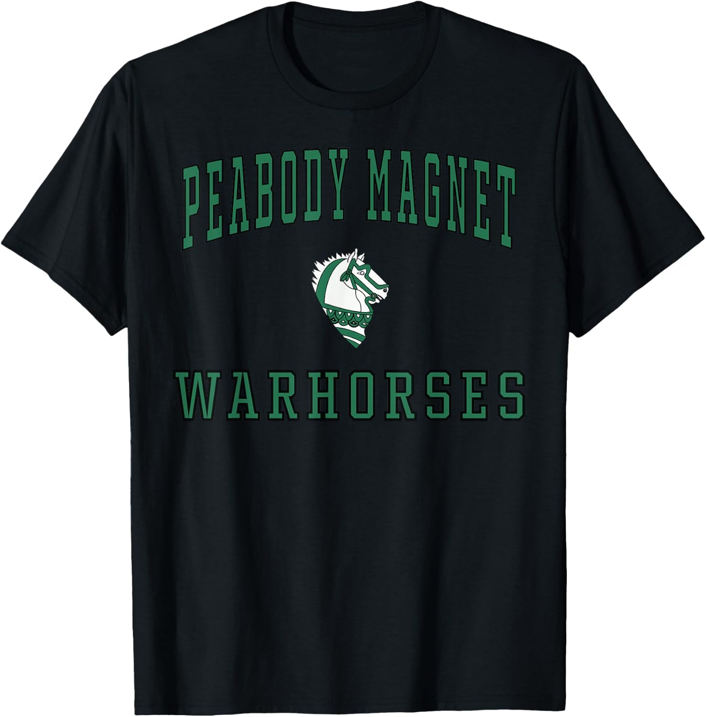 Peabody Magnet High School Warhorses C1 T-Shirt - T-Shirt | Black