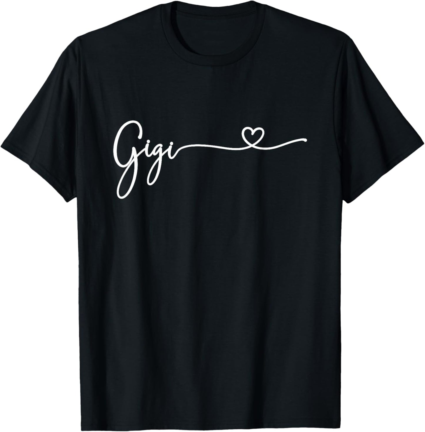 Gigi For Grandma Women Christmas Mother's Day Grandkids T-Shirt - T-Shirt | Black