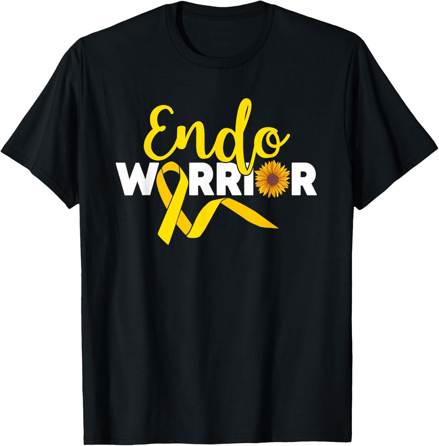 Endo Warrior Endometrium Endometriosis Awareness T-Shirt - T-Shirt | Black