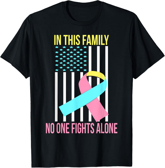 CDH Hernia USA Flag Support CDH Hernia Awareness T-Shirt - T-Shirt | Black