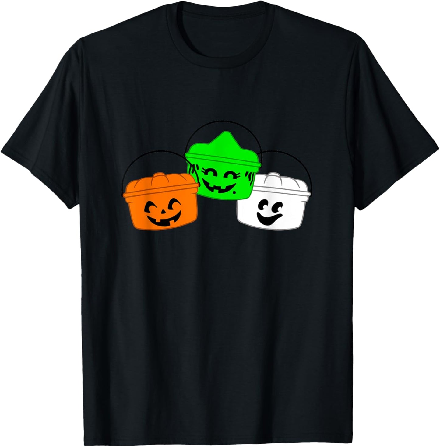 Retro Halloween Boo Buckets Trick or Treat Pails Meal T-Shirt - T-Shirt | Black