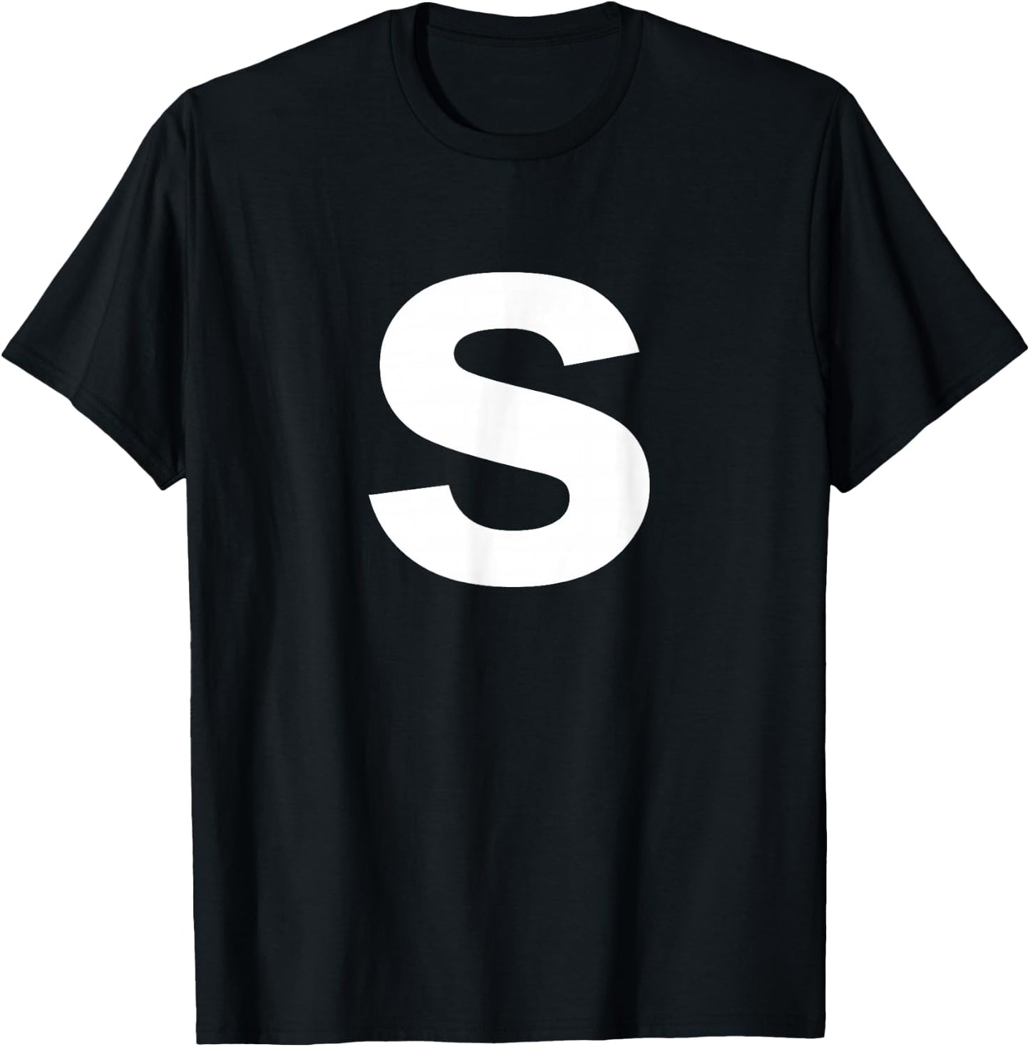 Letter S Shirt Lower Case Alphabet T-Shirt - T-Shirt | Black