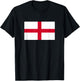 St George's Cross English Flag T-Shirt - T-Shirt | Black