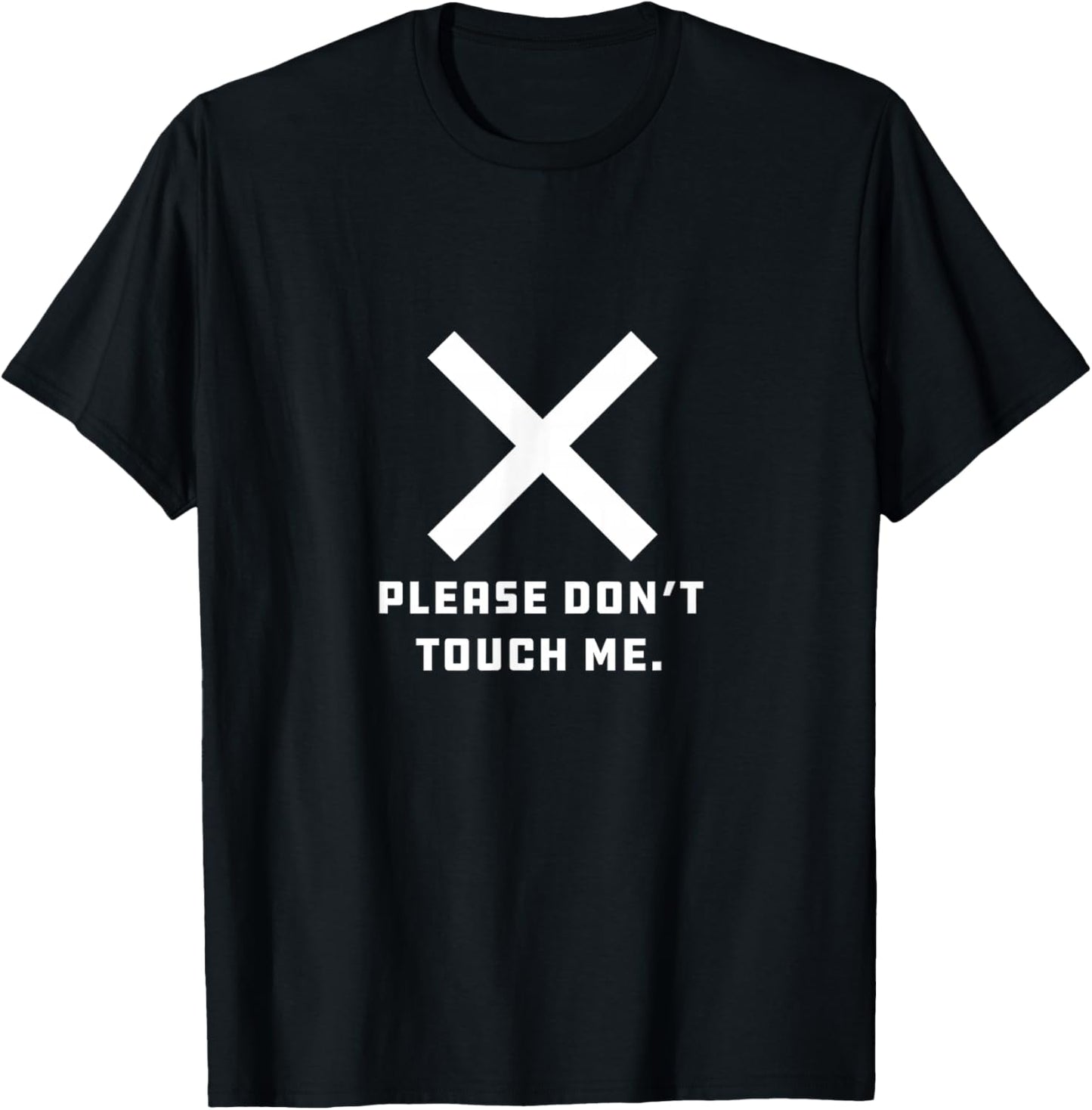 Please Don't Touch Me Consent Permission Autism T-Shirt - T-Shirt | Black