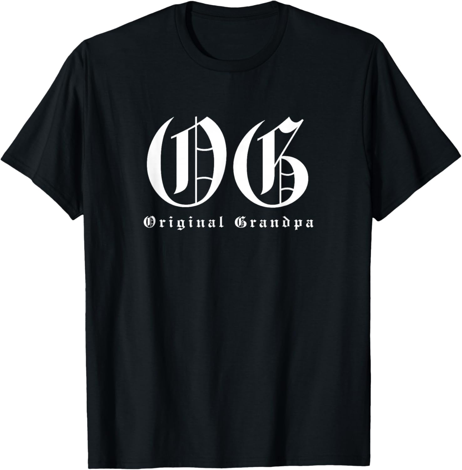 OG Original Grandpa - Funny Gangster Lowrider Pun T-Shirt - T-Shirt | Black